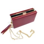 1073209 Berry Tassel Evening Bag