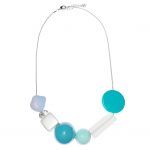 2010304B Beautiful in Blue Summer Beads Necklace