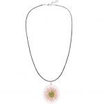 2010306P Daisy Pendant Necklace in Pink