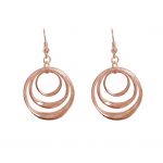 205565R Timeless Ring Trio Drop Earrings in Imitation Rose Gold