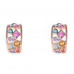 205549R Gratia Summer Jewel Earrings in Rose-Gold