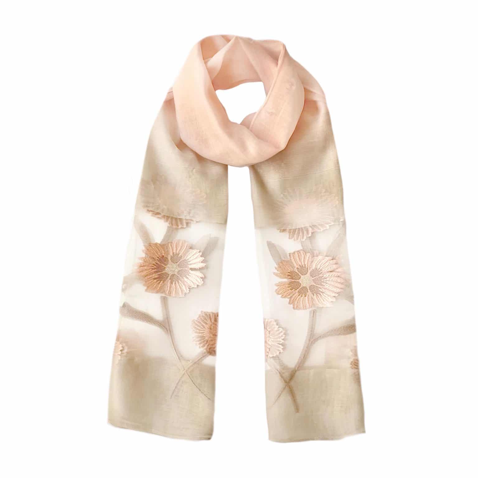 MS1680 exquisite floral embroideryeffect scarf SHSales Jewellery
