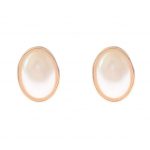 205588G Ofelia Classic Pearl Clip Earrings (Gold Tone)