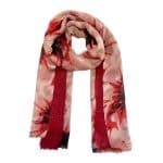 SHLP3297 Mina Flower Panel Shimmer Crinkle Scarf