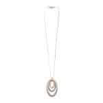 2010416 Contemporary Dimensions Silver & Rose-Gold Tone Longline Necklace