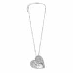 2010791 Romantic Silver-Tone Tree of Life Heart Necklace