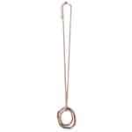 2010844 Contemporary Oval Long-Line Necklace - Rose-Gold Tone