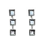 205748S Ella Silver-Tone Crystal Drop Earrings