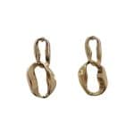 205752G Gold-Tone Contemporary Hoop Duo Earrings