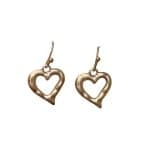 205761G Alita Gold Tone Heart Drop Earrings 