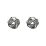 205803S Classic Silver-Tone Knot Earrings
