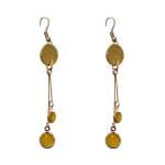 205822Y Eyrie Gold-Tone Drop Earrings - Yellow