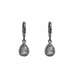 205869CZ Evening Crystal Pear Drop Earrings - Cubic Zirconia