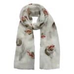 SH6127 Festive Chipmunk Scarf with Glitter Detail 