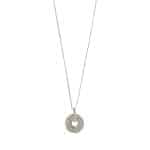 2010967S Delicate Diamanté Crystal Pavé Pendant Necklace 