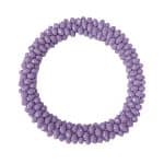 203511PU Purple Beaded Honeycomb Summer Bracelet 