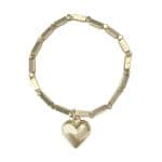 204091G Sweetheart Gold Tone Bracelet