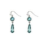 205976BL Jemma Light Blue Crystal Drop Earrings