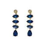207124 Katherine Blue Crystal Drop Earrings