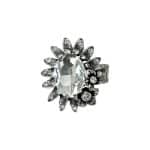 1020233 Crystal Sunflower Ring (Stretch Fit)