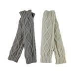 SHGL1015 Sadie Diamond Knit Fingerless Gloves