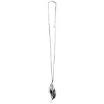 2011191S Elizabeth Leaf Pendant Necklace - Silver-Tone