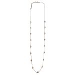 2011251G Elegant Winter Crystal Necklace - Gold-Tone