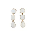 206123WH White Bierzo Summer Drop Earrings