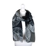 SHLP1339 Autumnal Statement Leaf Print Scarf  (4 Assorted Colours)