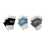 SHGL1439 Fingerless Nordic Snowflake Gloves (3 Assorted Colours)