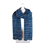 SHSF1403 Ultra Soft Blue Bouclé Scarf  (Colour as Shown)