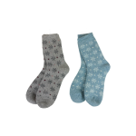 SHSK3 Pastel Snowflake Wool Blend Socks (4 Assorted Colours)