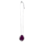 2011196PU Zara Purple Stone Pendant Necklace