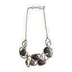2011387 Gold Tone Contemporary Collar Necklace
