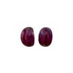 206202PU Rebecca Murano Style Hoop Earrings (Purple)