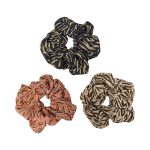 SH0050 Zebra Print Fabric Scrunchies