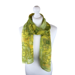 SHCH1512 Abstract Art Print Chiffon-Style Scarf (3 Assorted Colours)