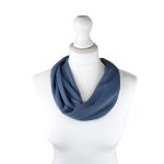 SHMM1542 White & Blues Textured Magnetic Scarf (3 Assorted Colours)