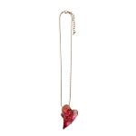 2011395PK Summer Heart Design Necklace - Pink