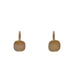 206235BE Beige Crystal Drop Pierced Earrings (Gold-Tone)