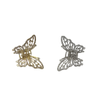 SH0052 Assorted Diamanté Crystal Butterfly Hair Clips