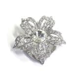 1020340 Crystal Flower Scarf Clips (Not Magnetic)