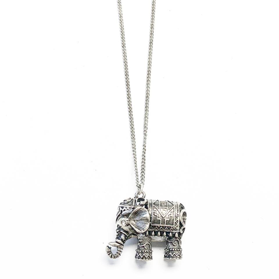 1052578 Long Elephant Pendant Necklace Shs Jewellery Scarves 1052578 Long Elephant Pendant Necklace