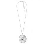 T9579 Silver-Look Solis Pendant Necklace