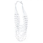 209758G Layered Dorset Shimmer Necklace in Dove