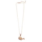 T9158 Rose Gold Willamina Whale Pendant Necklace
