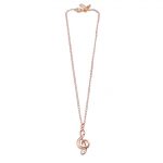 T9493 Delicate-diamante Treble Clef Pendant