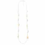 209806 Long Tranquillity Layered Necklace in Rose-Gold & Silver