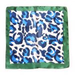SH92012 Lena Leopard-Print Silk-Touch Square Scarf