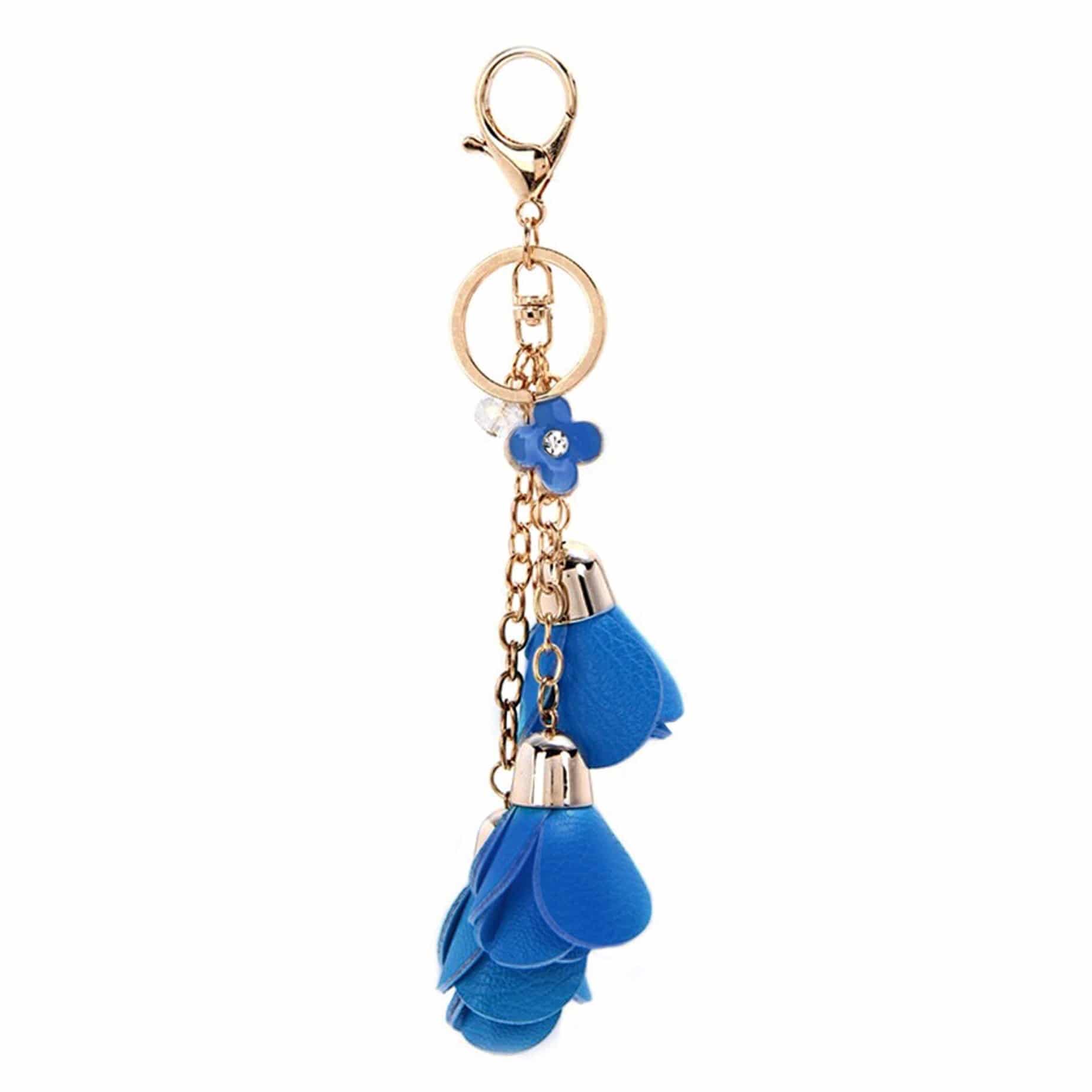 Knotted Keychain - Handmade Bag Charm – Chaton Rose Jewelry